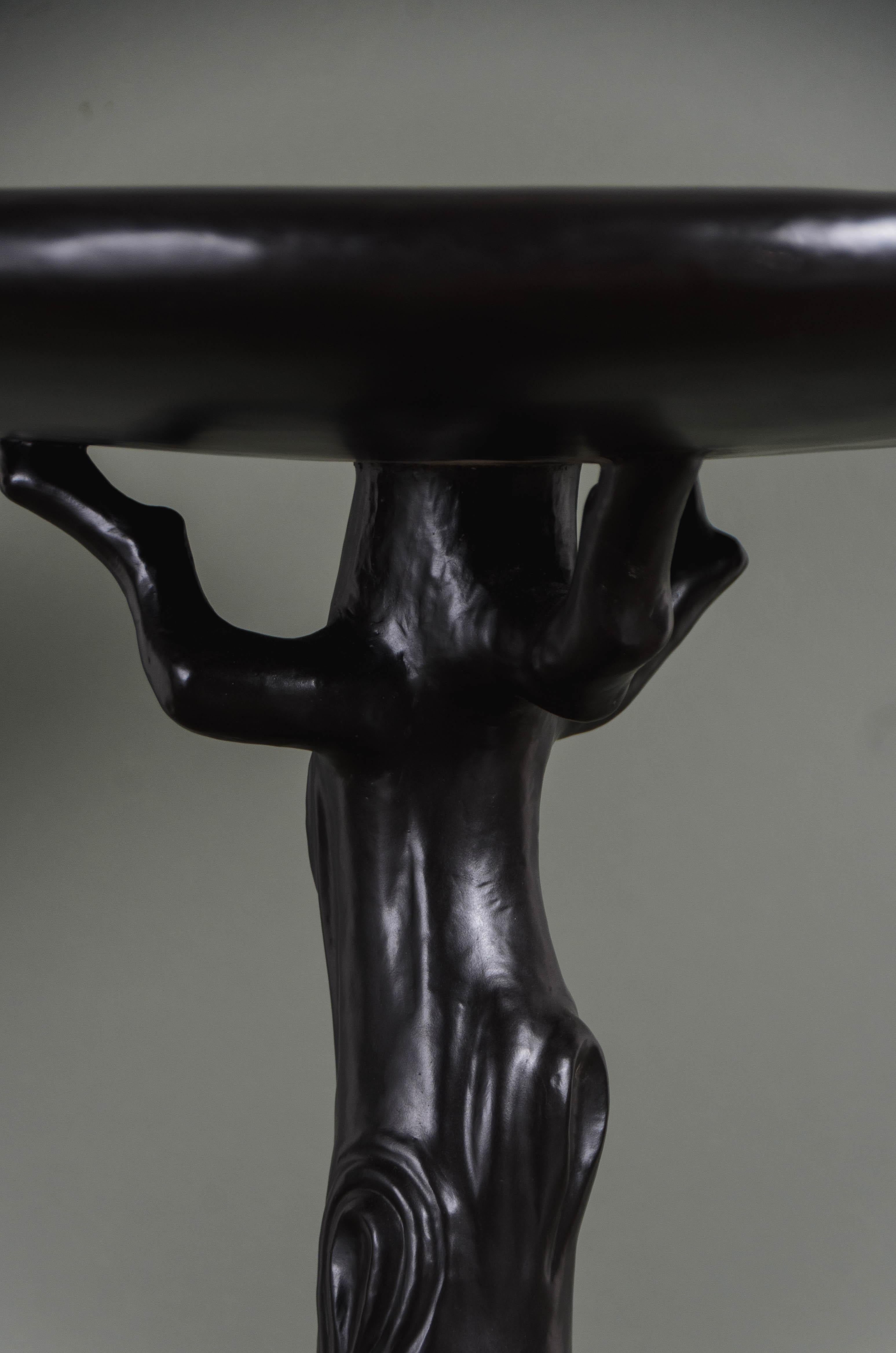XXIe siècle et contemporain Table contemporaine à brindilles en cuivre repoussé par Robert Theo, édition limitée en vente
