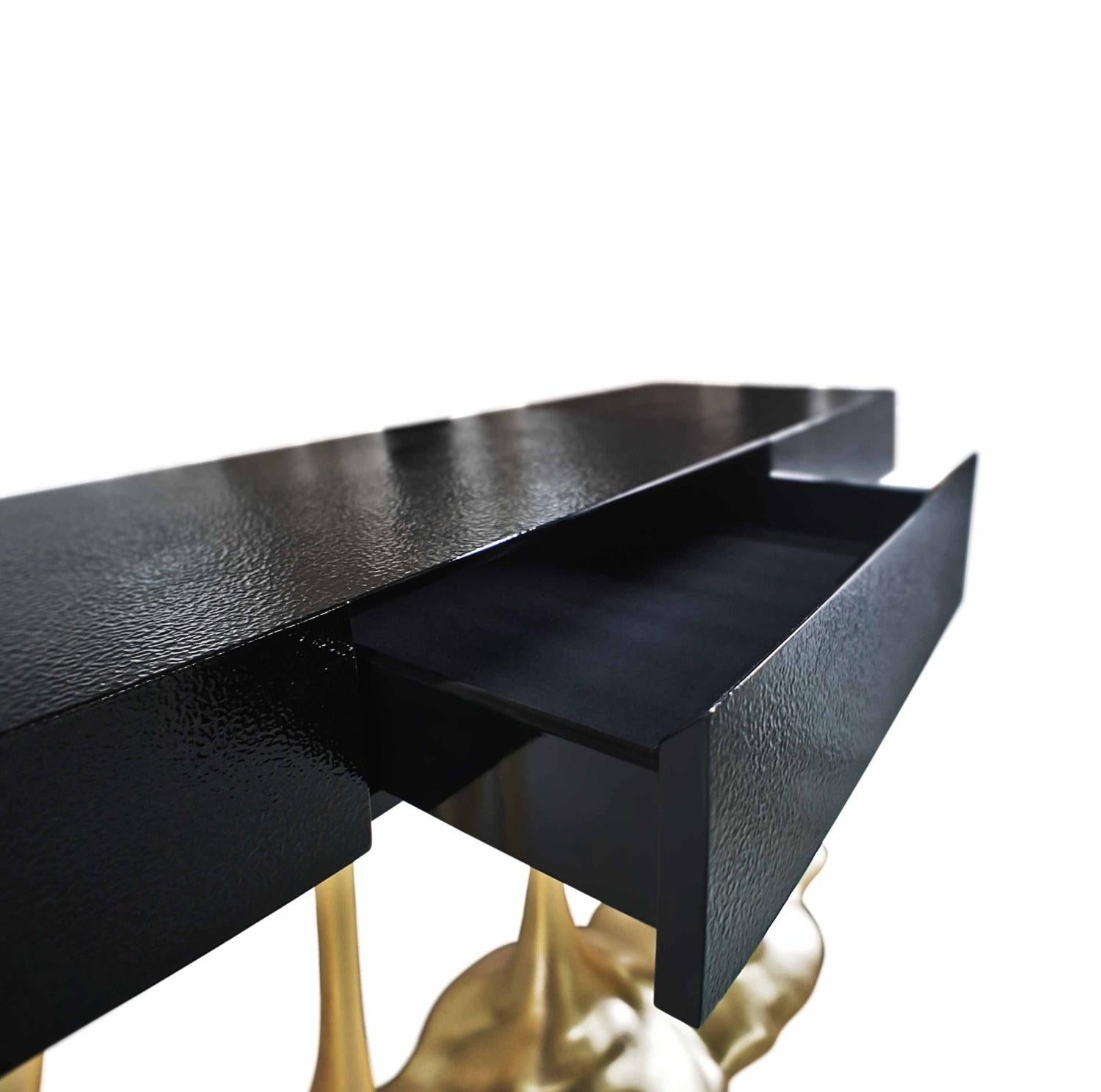 Consola Contemporánea De Resina Con Tapa De Madera Moderno en venta