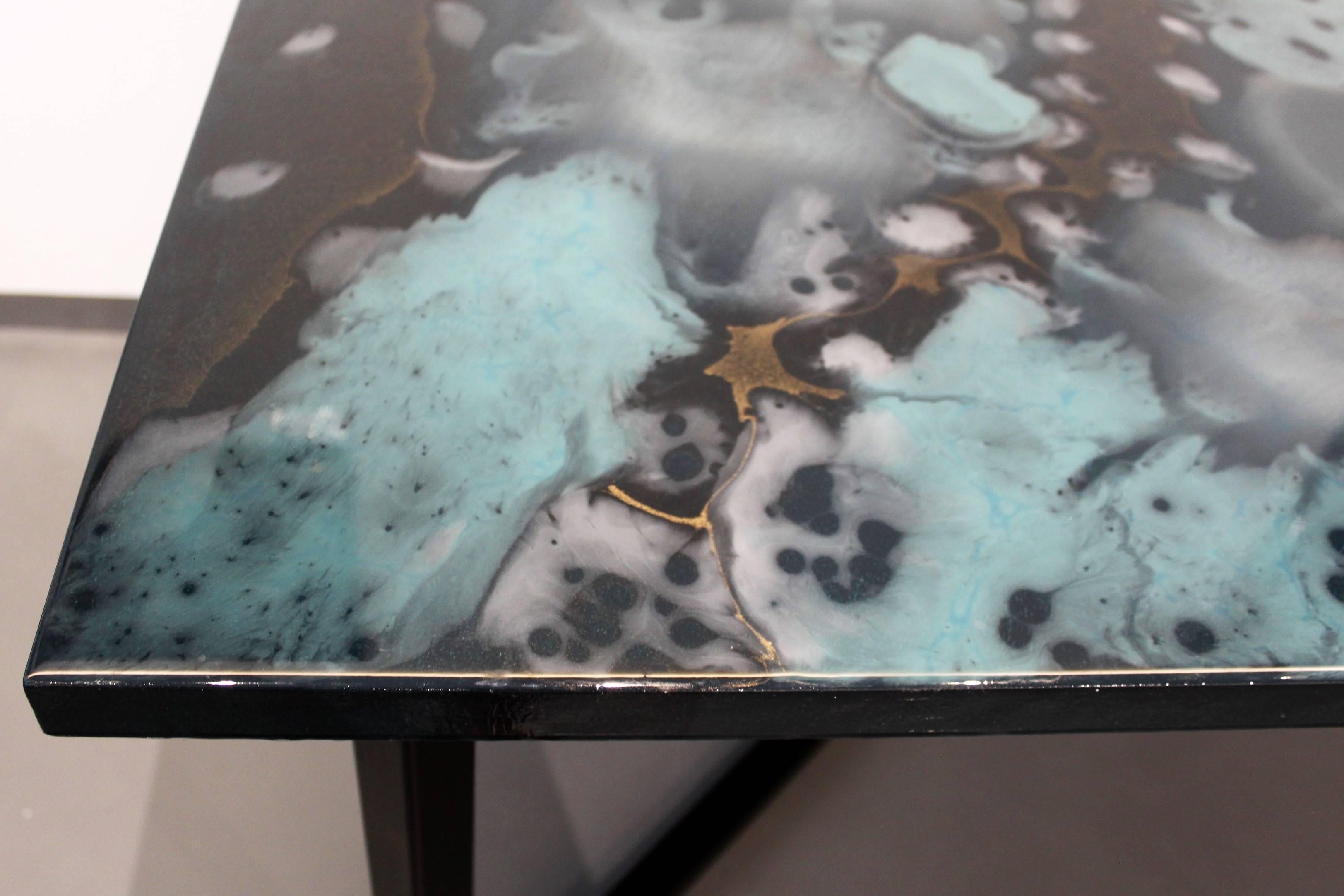 Modern Contemporary Resin Dining Table 