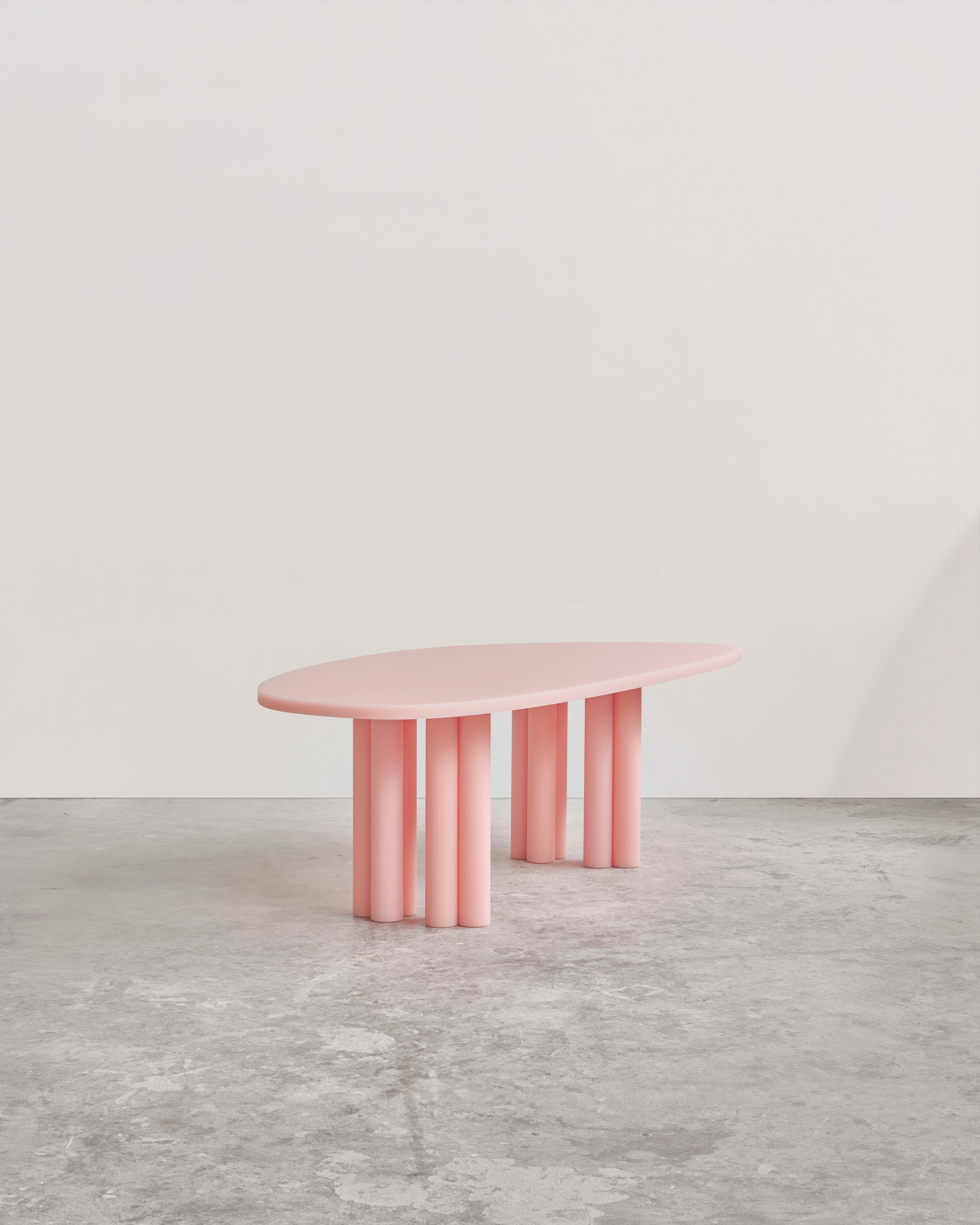 Contemporary Pink Resin Dining Table by Sabine Marcelis, SOAP Series For Sale 3