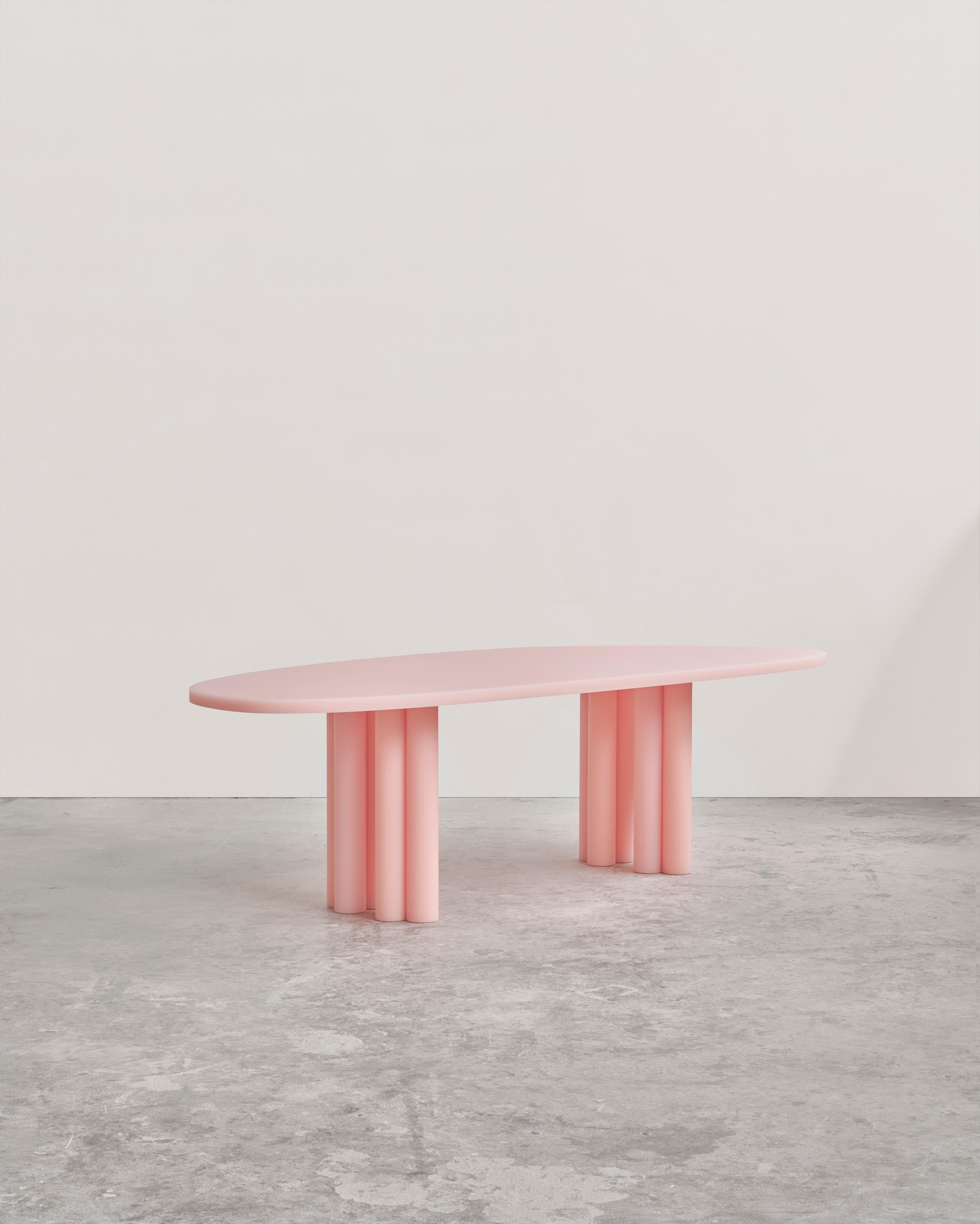 Contemporary Pink Resin Dining Table by Sabine Marcelis, SOAP Series For Sale 4