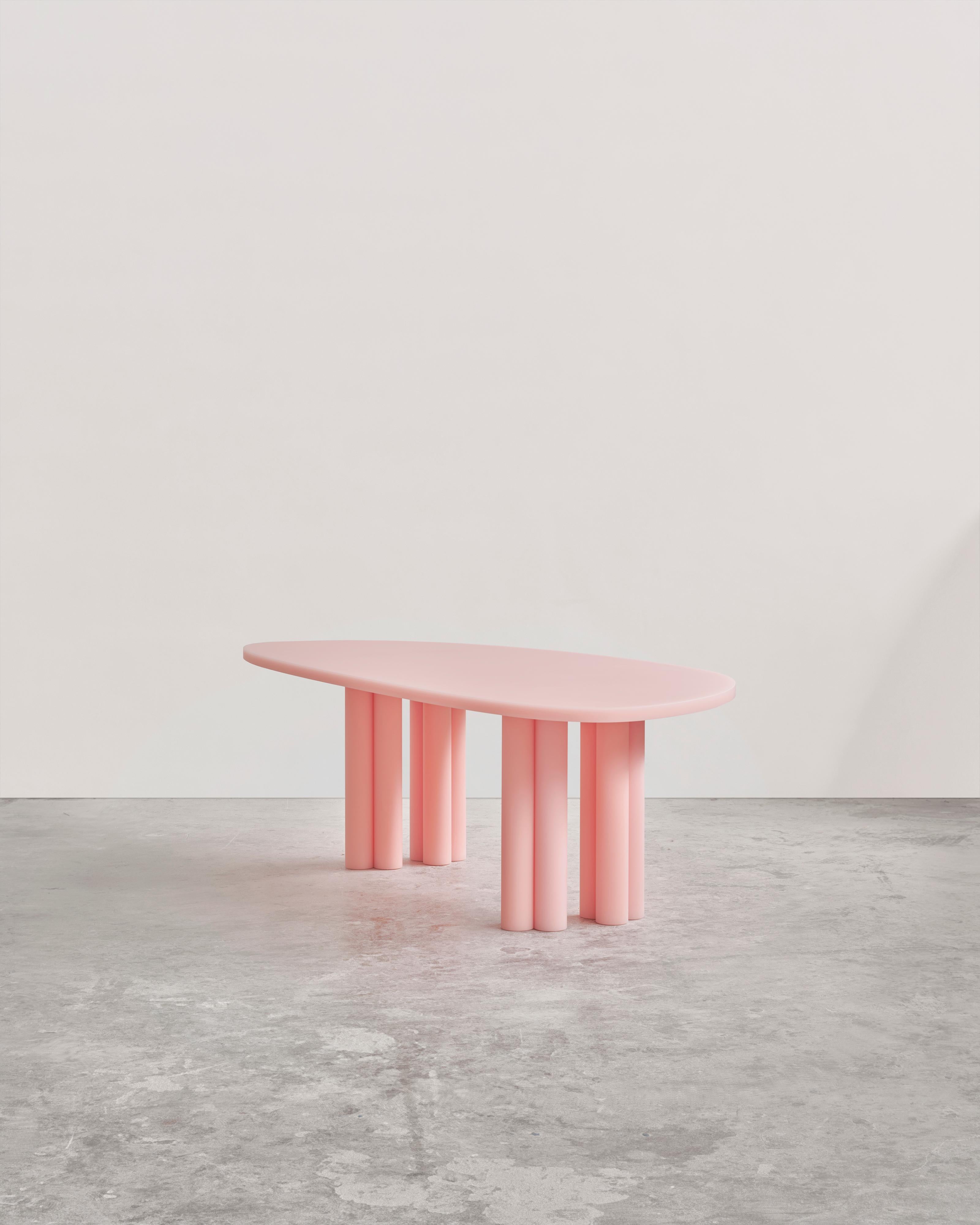Contemporary Pink Resin Dining Table by Sabine Marcelis, SOAP Series For Sale 5