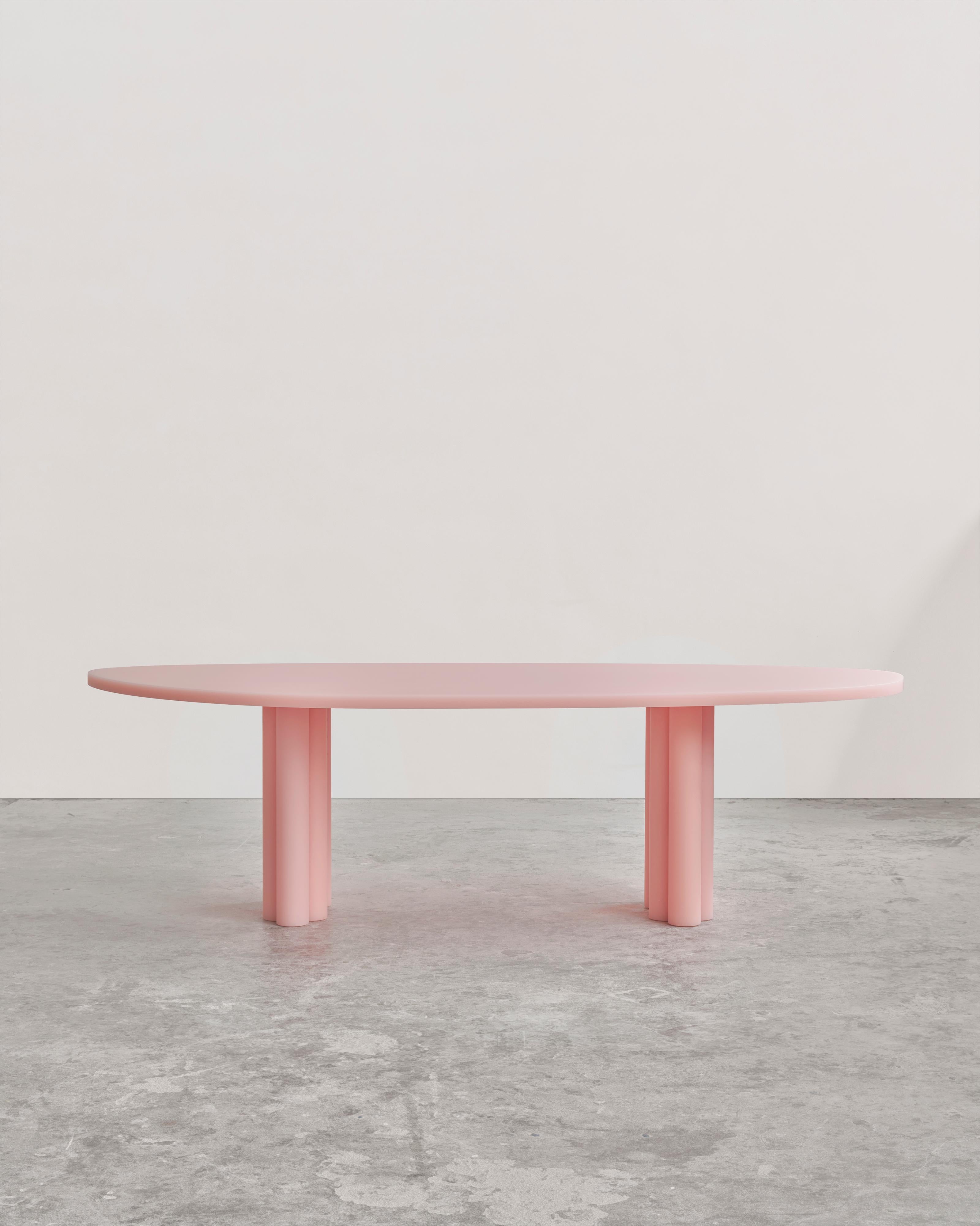 Contemporary Pink Resin Dining Table by Sabine Marcelis, SOAP Series In New Condition For Sale In Copenhagen, DK