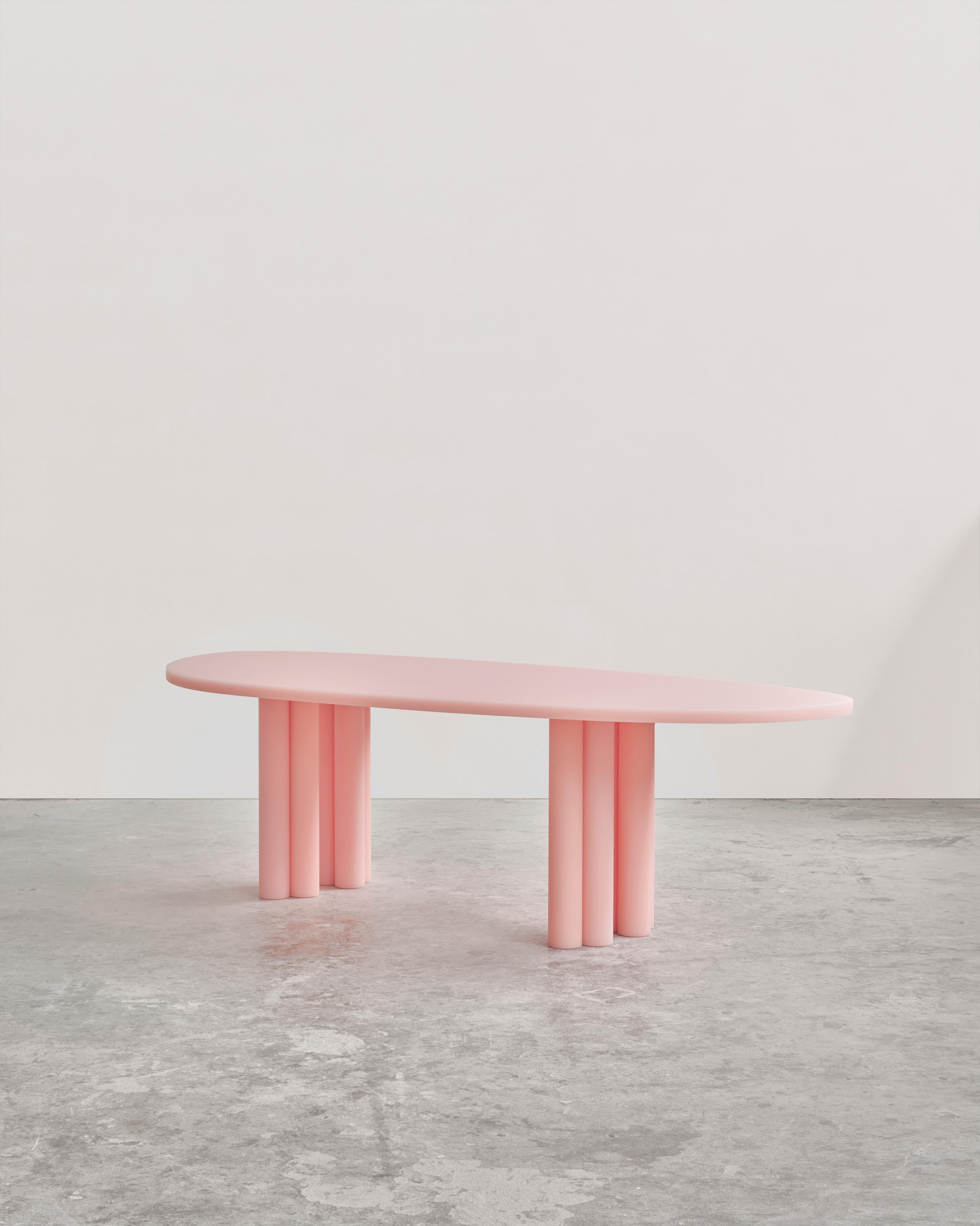 Contemporary Pink Resin Dining Table by Sabine Marcelis, SOAP Series For Sale 1