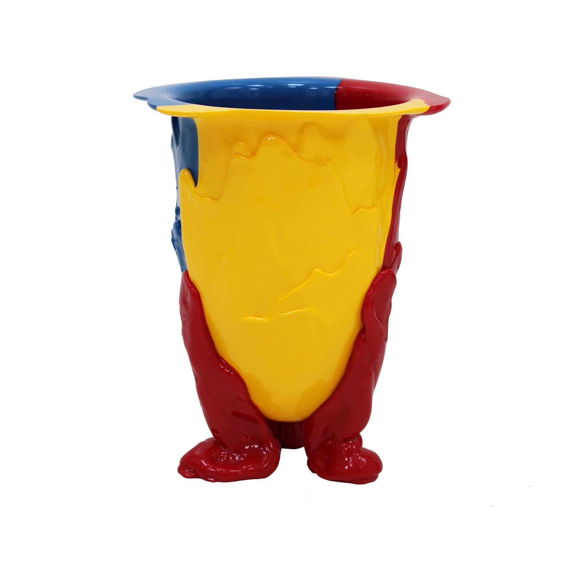 Hand-Carved Contemporary Resin Vase MOD. AMAZONIA , Designed by Gaetano Pesce, Italy, 1995.