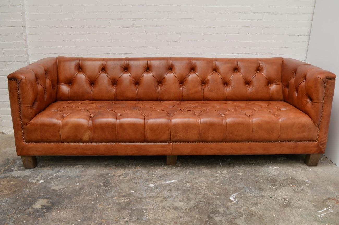 Dutch Contemporary Retro Look Chesterfield For Sale