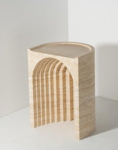 Contemporary Revelo Coffee Table in Travertino