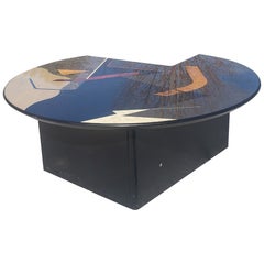 Contemporary Reverse Laminated Coffee Table