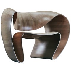 Contemporary 'Ribbon' Chair in Arctic Maple by Object Studio