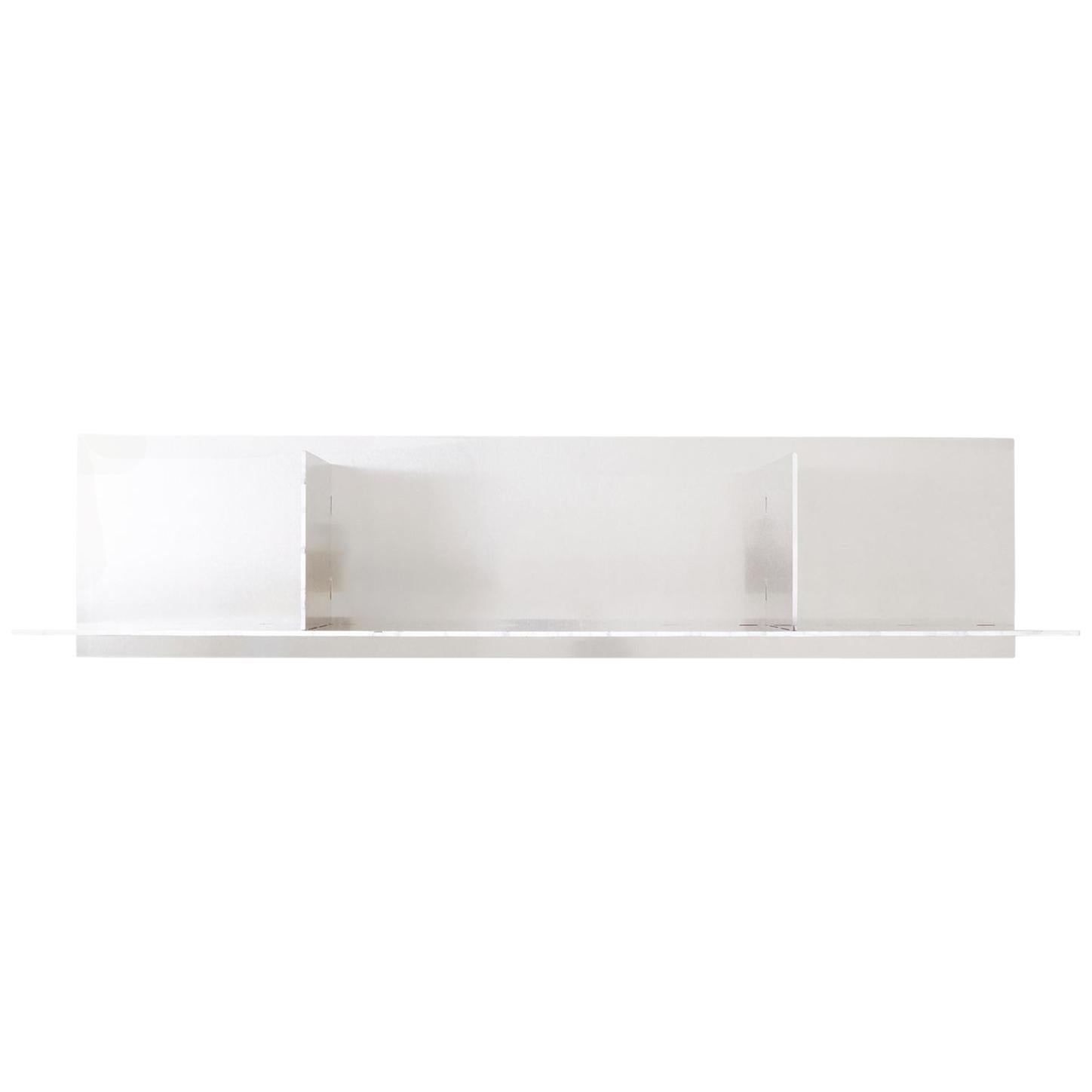 FRAMA Contemporary Design Aluminum Rivet Wall Shelf Small