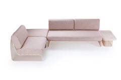 Contemporary Riviera 3 seat modular coach in lacquered metal for Outdoors