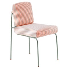Chaise Riviera contemporaine en métal Sage laqué pour l'extérieur