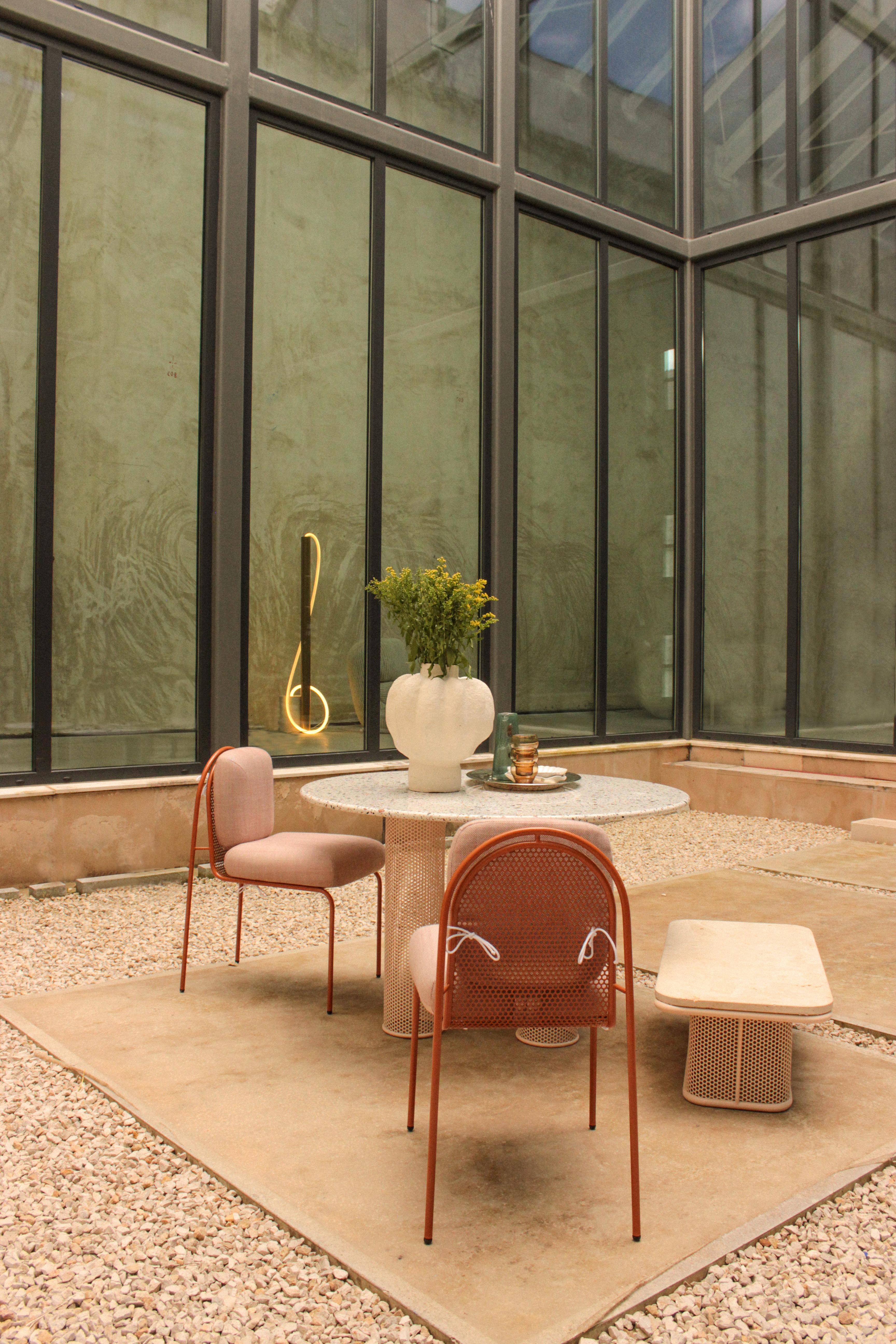 Tavolo da centro contemporaneo Riviera Rectangle in metallo laccato terra per esterni In condizioni Nuovo in vendita a Lisbon, PT