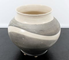 Contemporary Robert Kidd Signed Dated Raku Ceramic Pottery, 1986