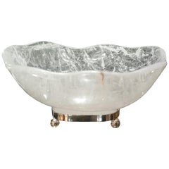 Contemporary Rock Crystal Bowl