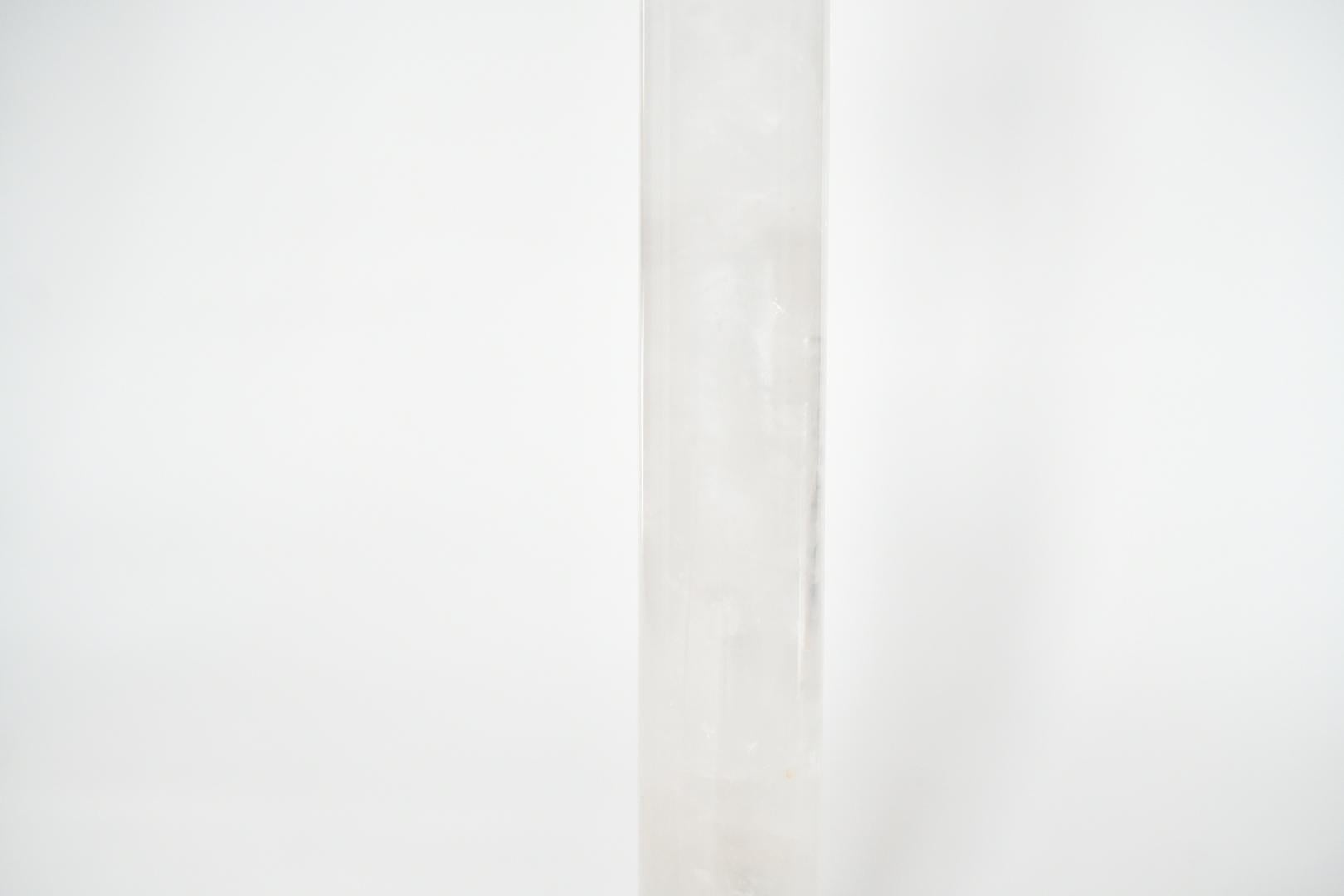 Lampes contemporaines en cristal de roche par Phoenix Excellent état - En vente à New York, NY