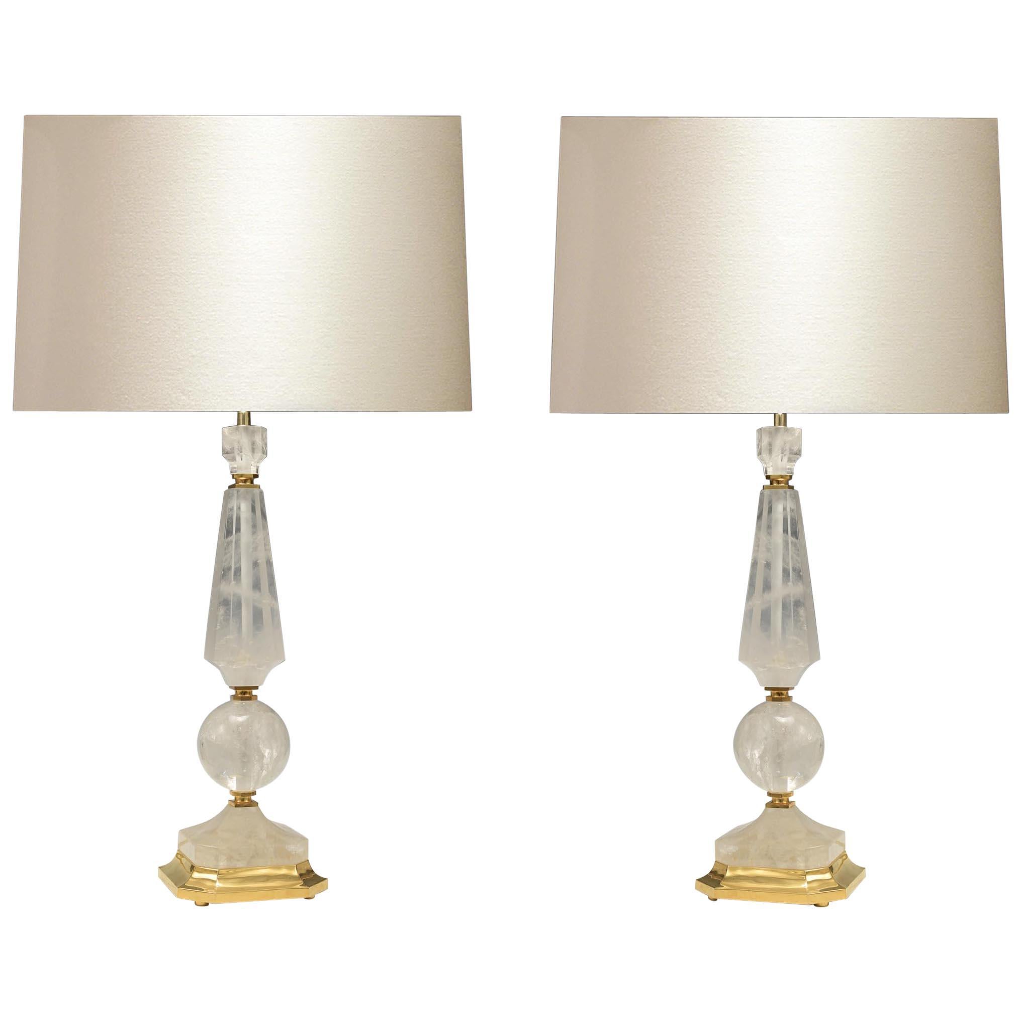 Lampade contemporanee in cristallo di rocca di Phoenix