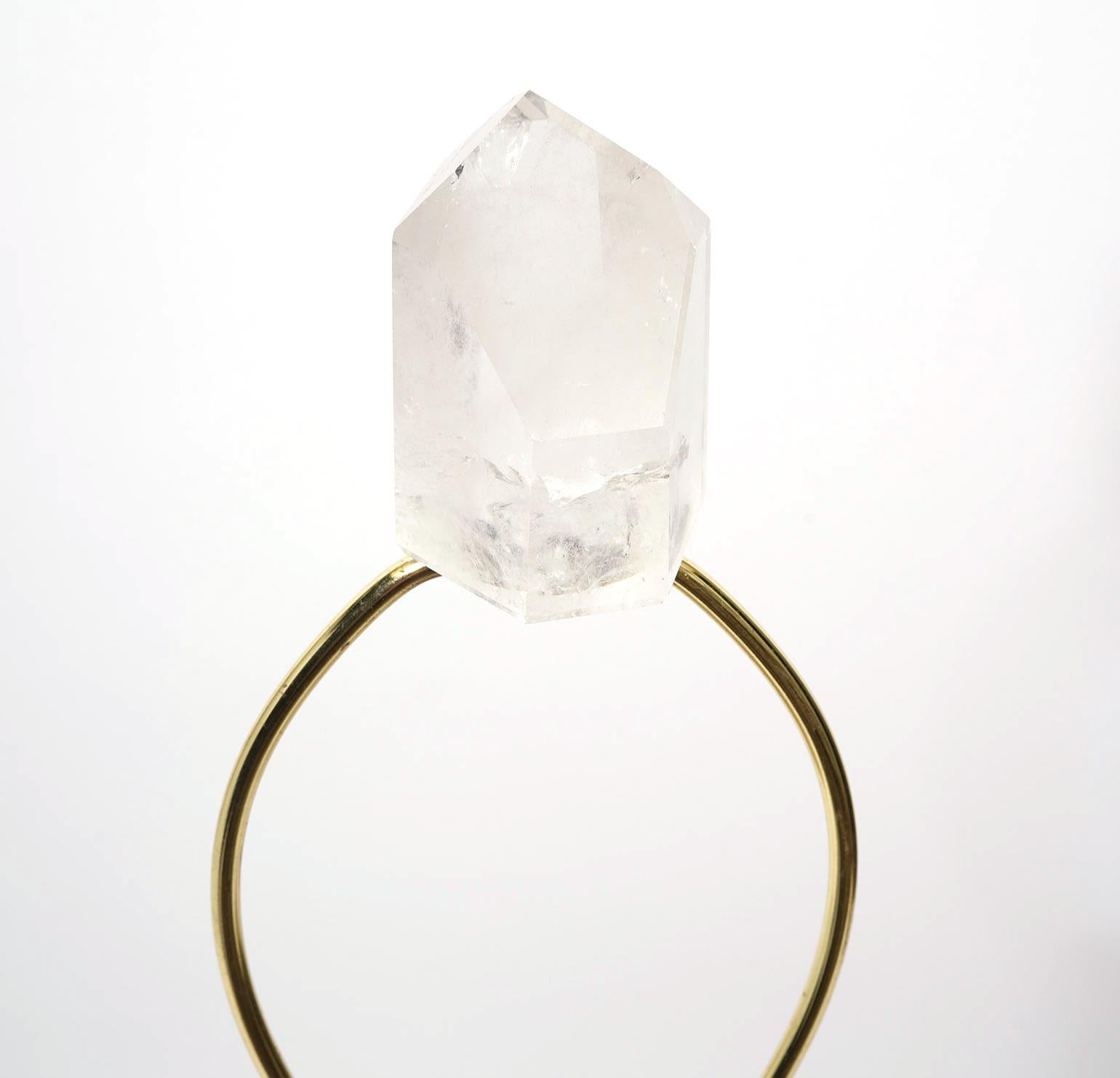 Américain Lampe à poser contemporaine en cristal de roche par Kari Jeanne Lobdell en vente