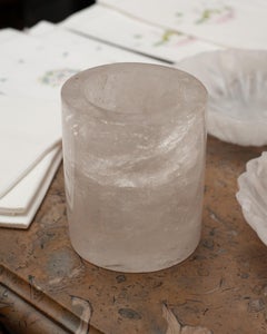 Contemporary Rock Crystal Votive