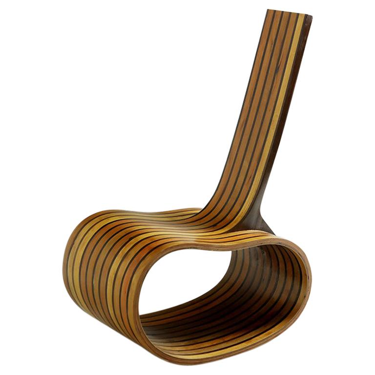 Contemporary Rocking Chair "Feijão" Bean by Rodrigo Simão, Limited Edition 1