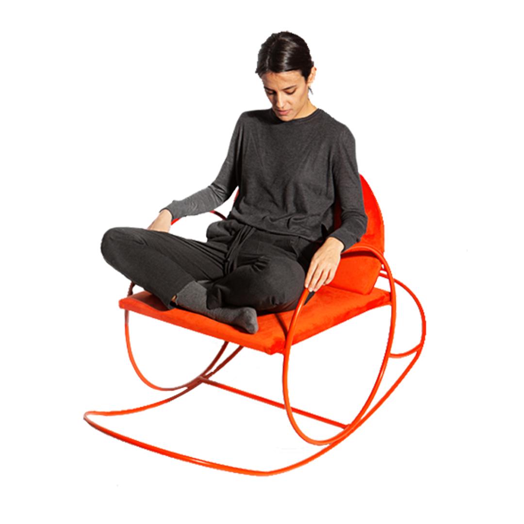 Scandinavian Modern Contemporary  Rocking Chair 