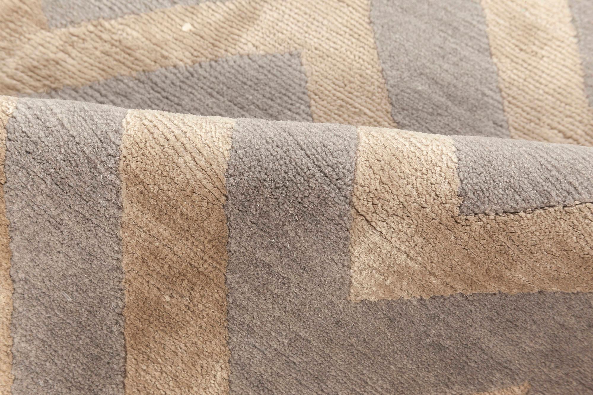 Contemporary rocky peaks geometric rug by Doris Leslie Blau
Size: 4'11
