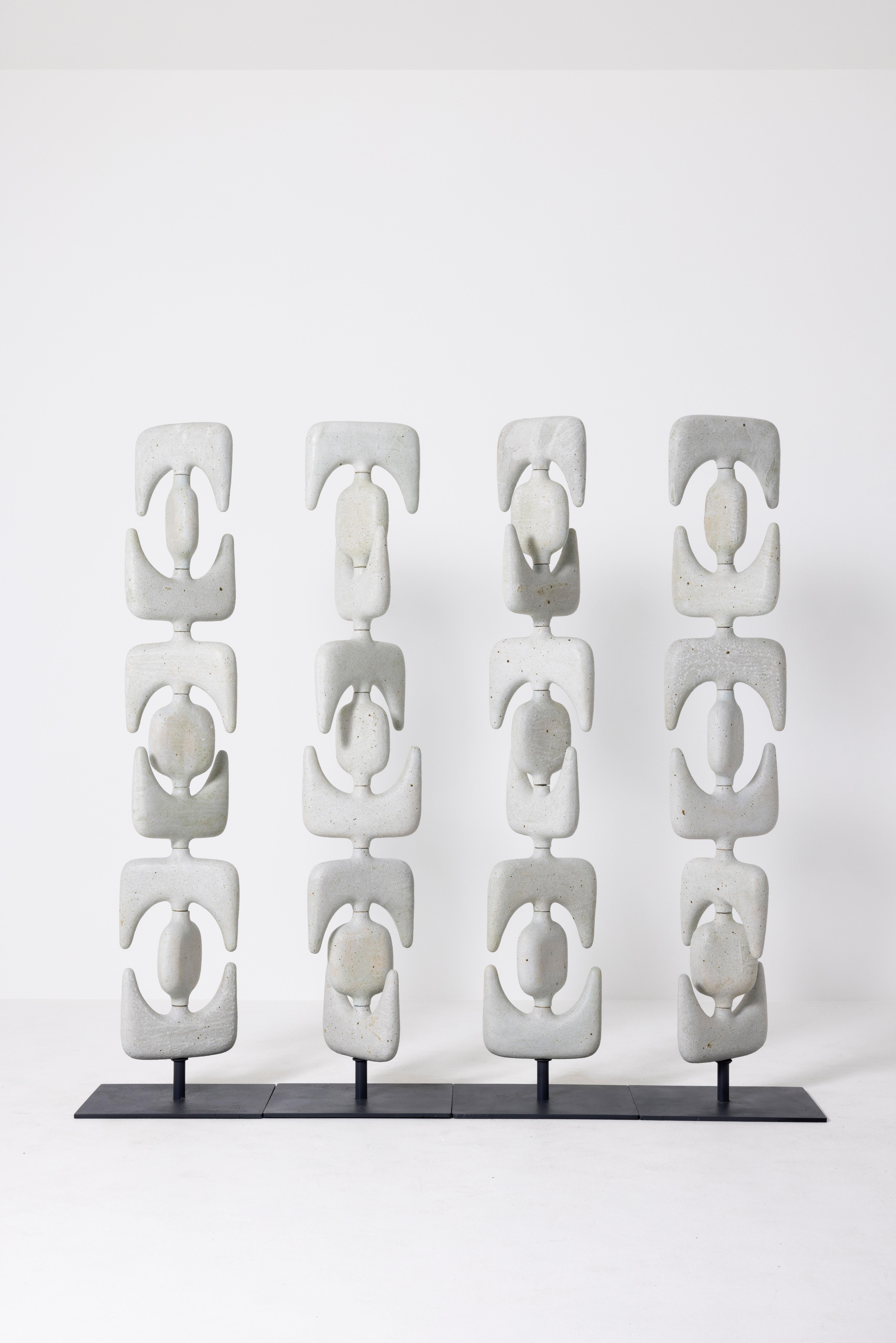 Hand-Crafted Contemporary Room Divider / Screen Totem Sculptures For Sale