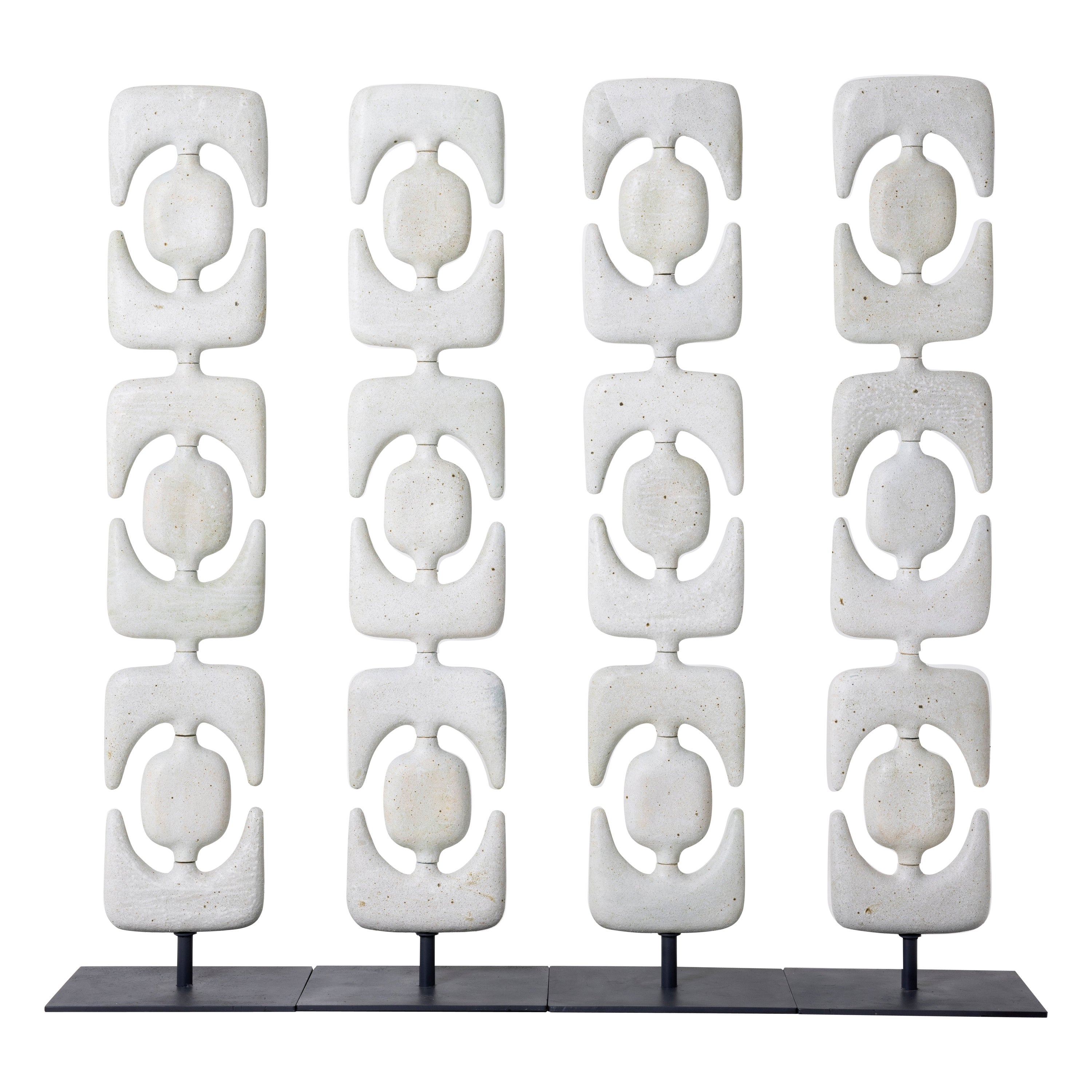 Sculptures totems de séparation de pièce / paravents contemporains