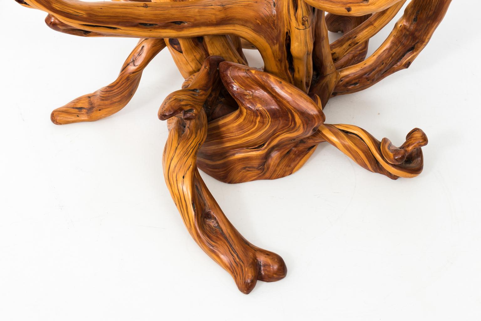 Carved Contemporary Root Center Table by Lee Kern