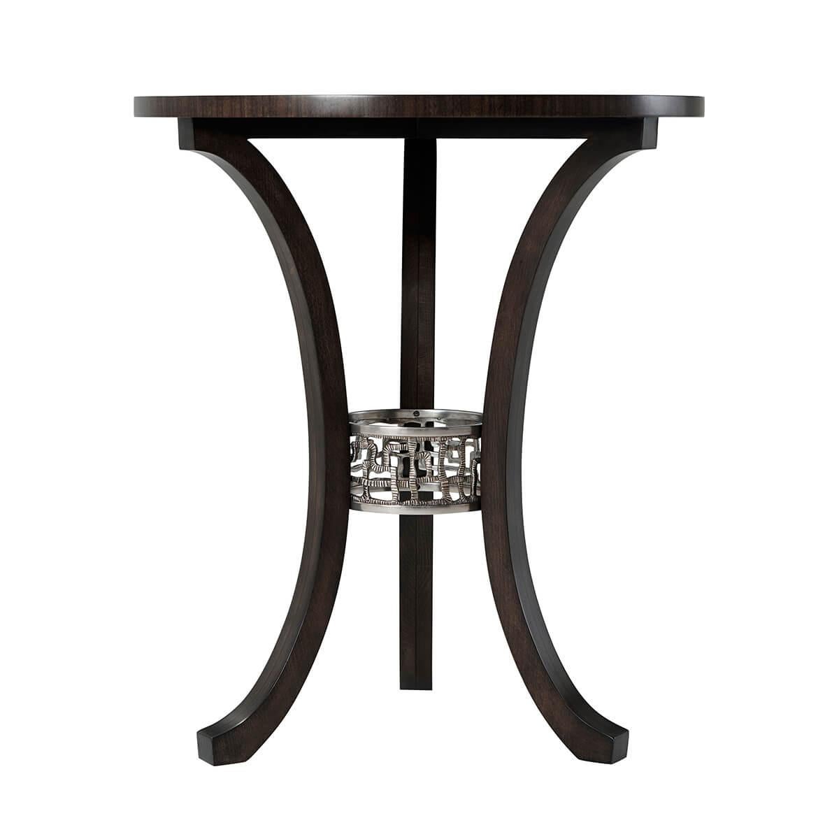 Modern Contemporary Round Accent Table For Sale