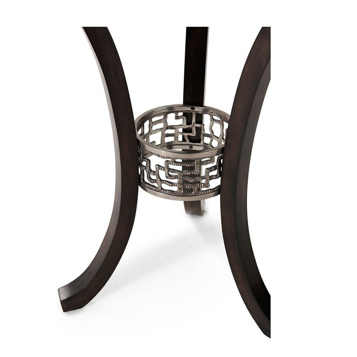 Vietnamese Contemporary Round Accent Table For Sale