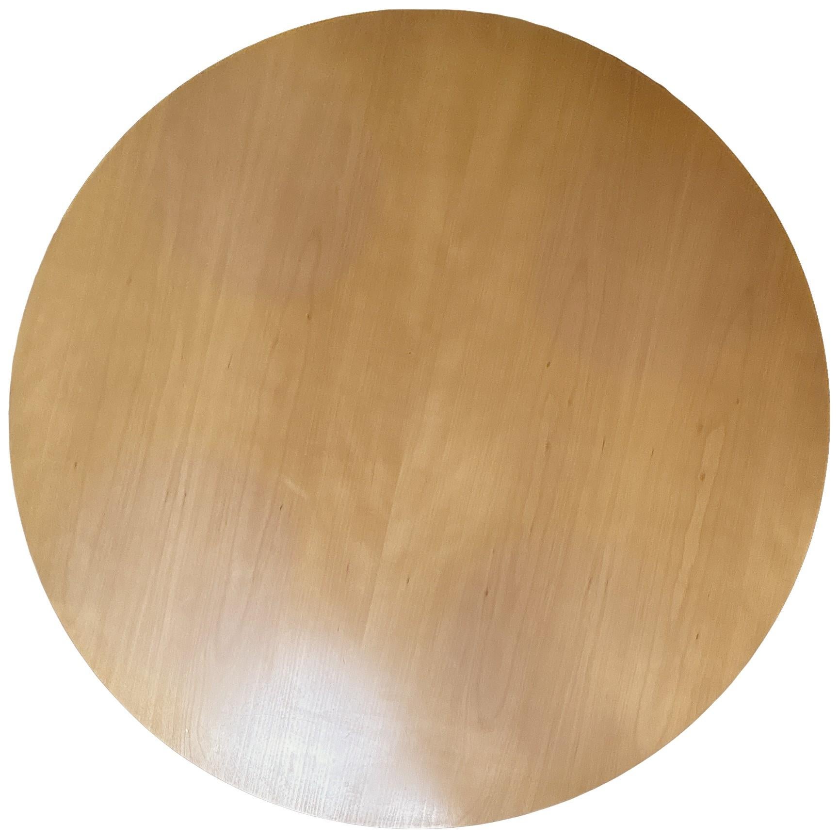 Americano Tavolo da pranzo rotondo in faggio contemporaneo di Benjamin Cherner per Cherner Chair Comp in vendita