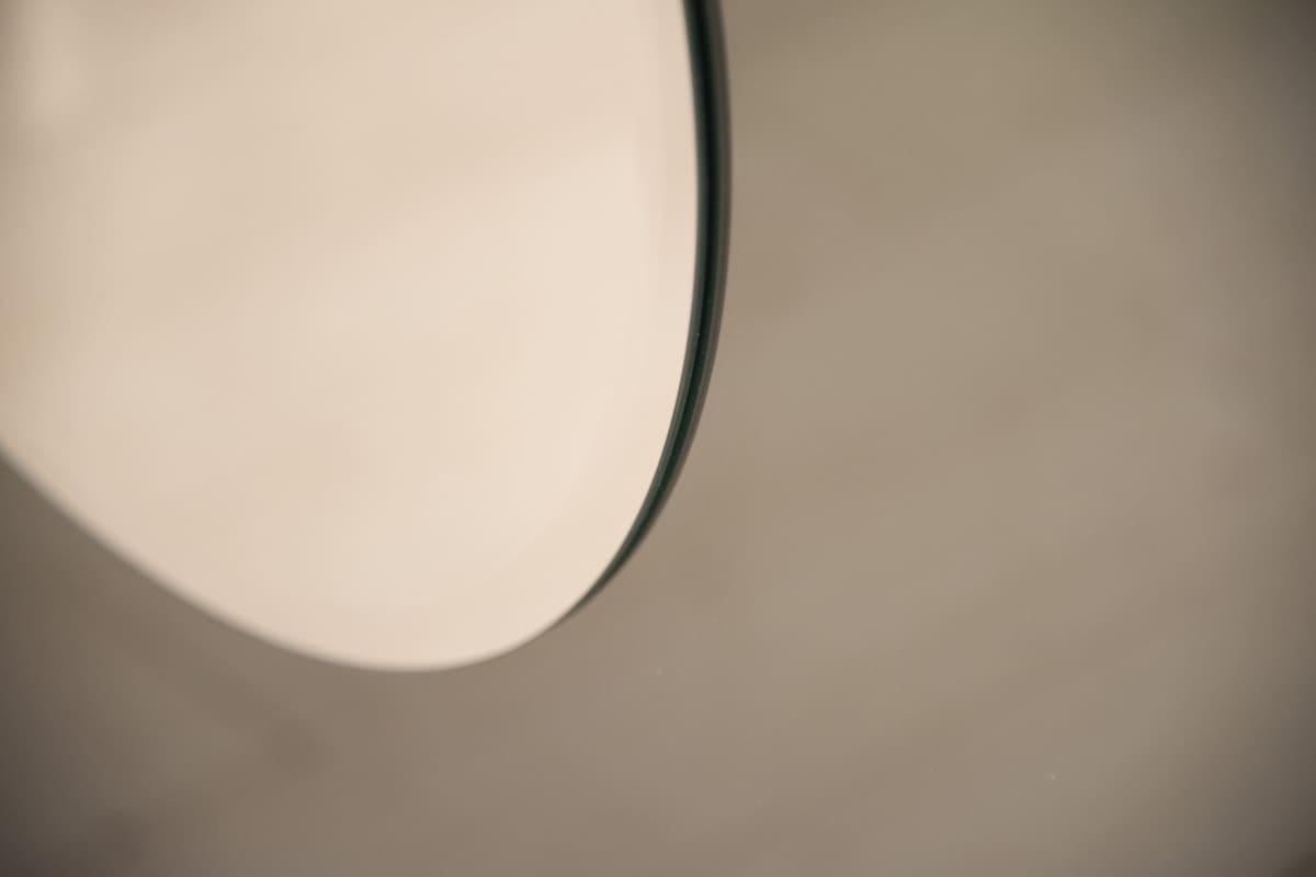 Cadre rond contemporain en laiton avec double miroir Classic et Smoke diam. 160cm en vente 1