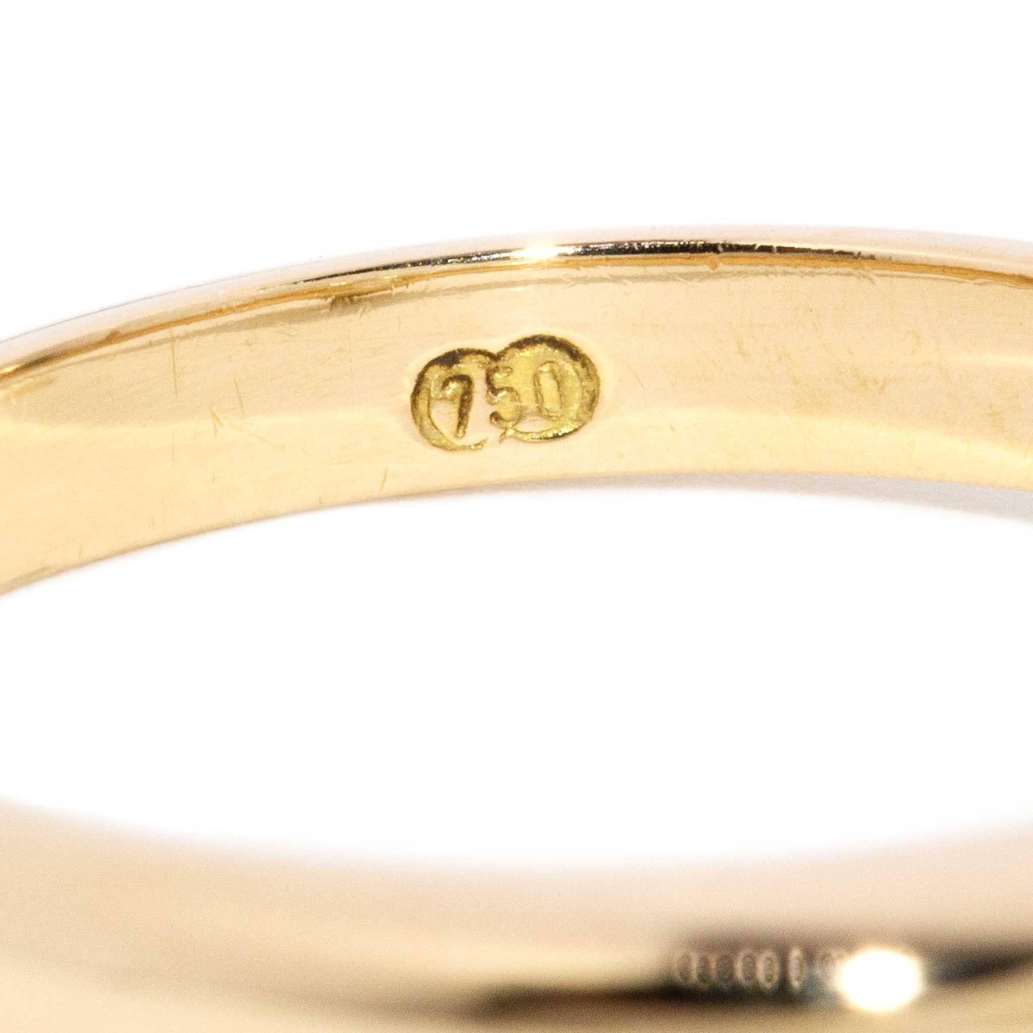 Contemporary Round  Brilliant Diamond Solitaire Ring 18 Carat Yellow Gold For Sale 8