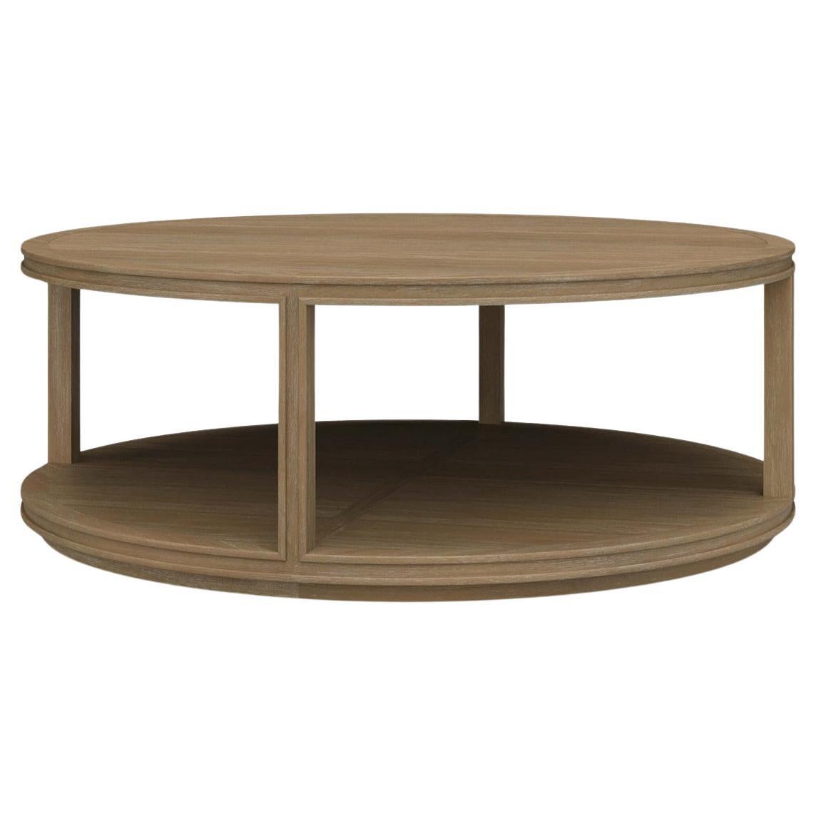 Contemporary Round Coffee Table - 48" Round
