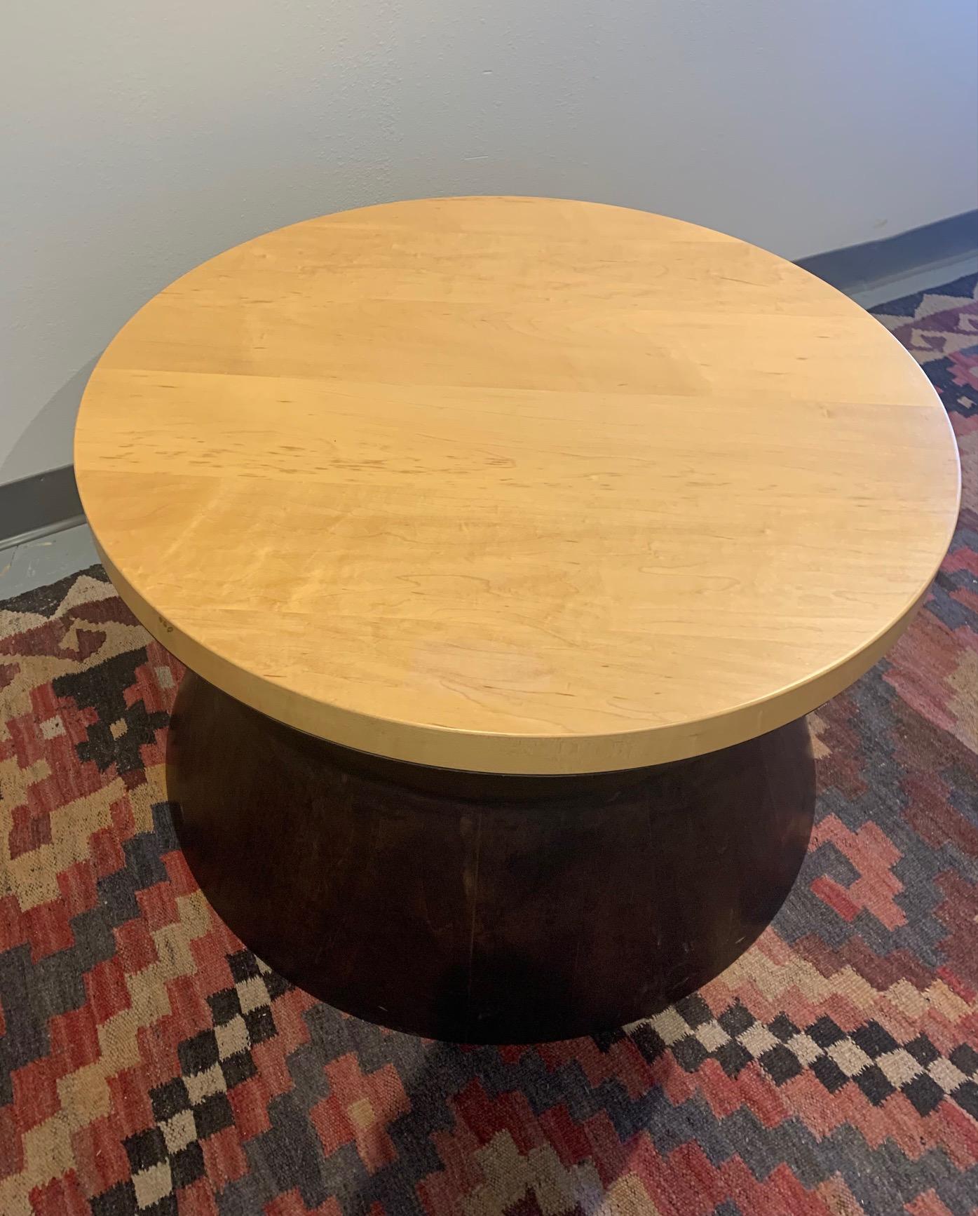 American Contemporary Round Coffee Table For Sale