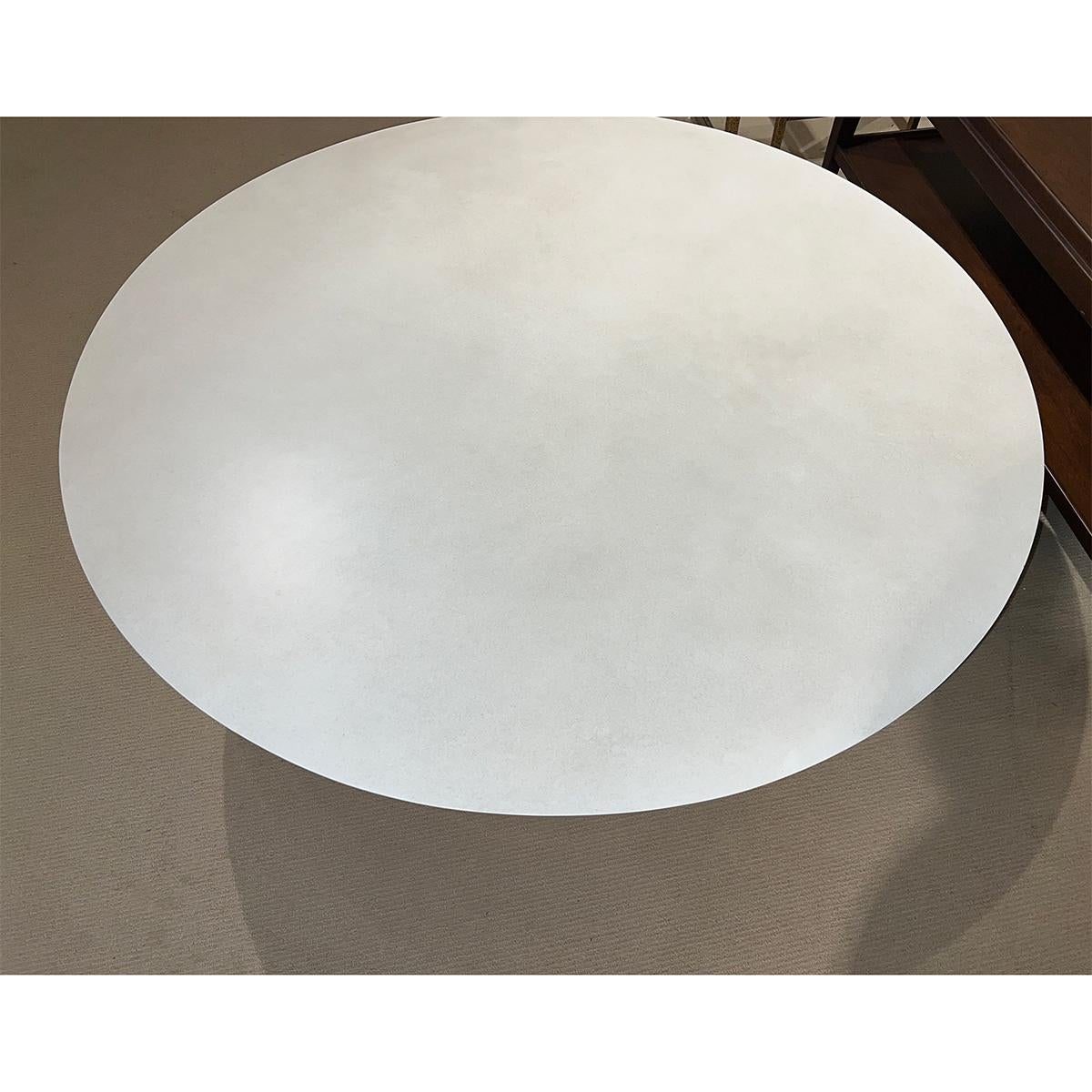 Wood Contemporary Round Coffee Table For Sale
