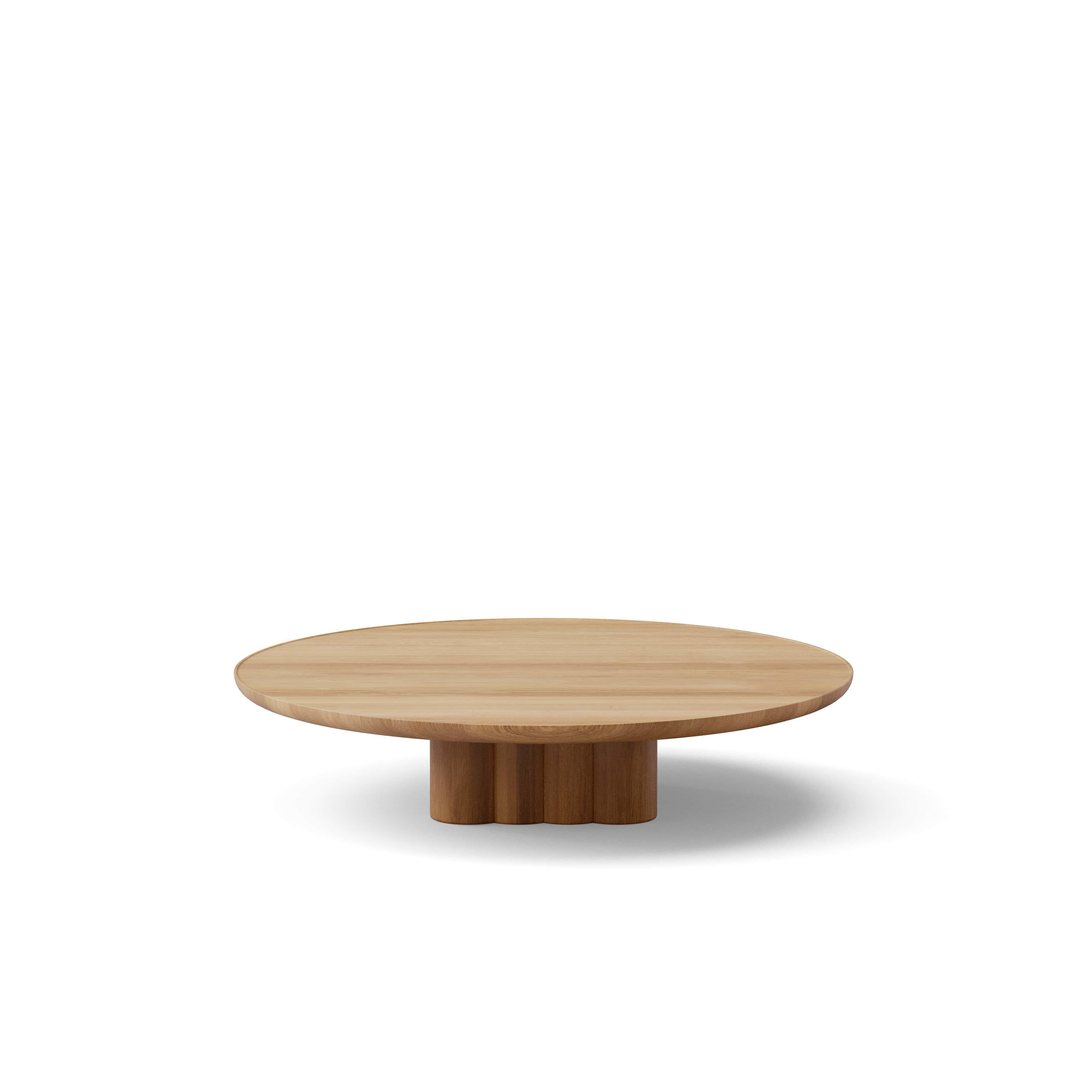 'Plush' Coffee Table designed by Jacob Plejdrup for DK3

Solid wood tabletop and legs
Handmade in Denmark

Model shown on main picture:
Wood: Lacquered Oak
Table Height: 23 cm
Tabletop Dimensions: D. 110 cm

Table height
- 23 cm
- 29 cm

Tabletop