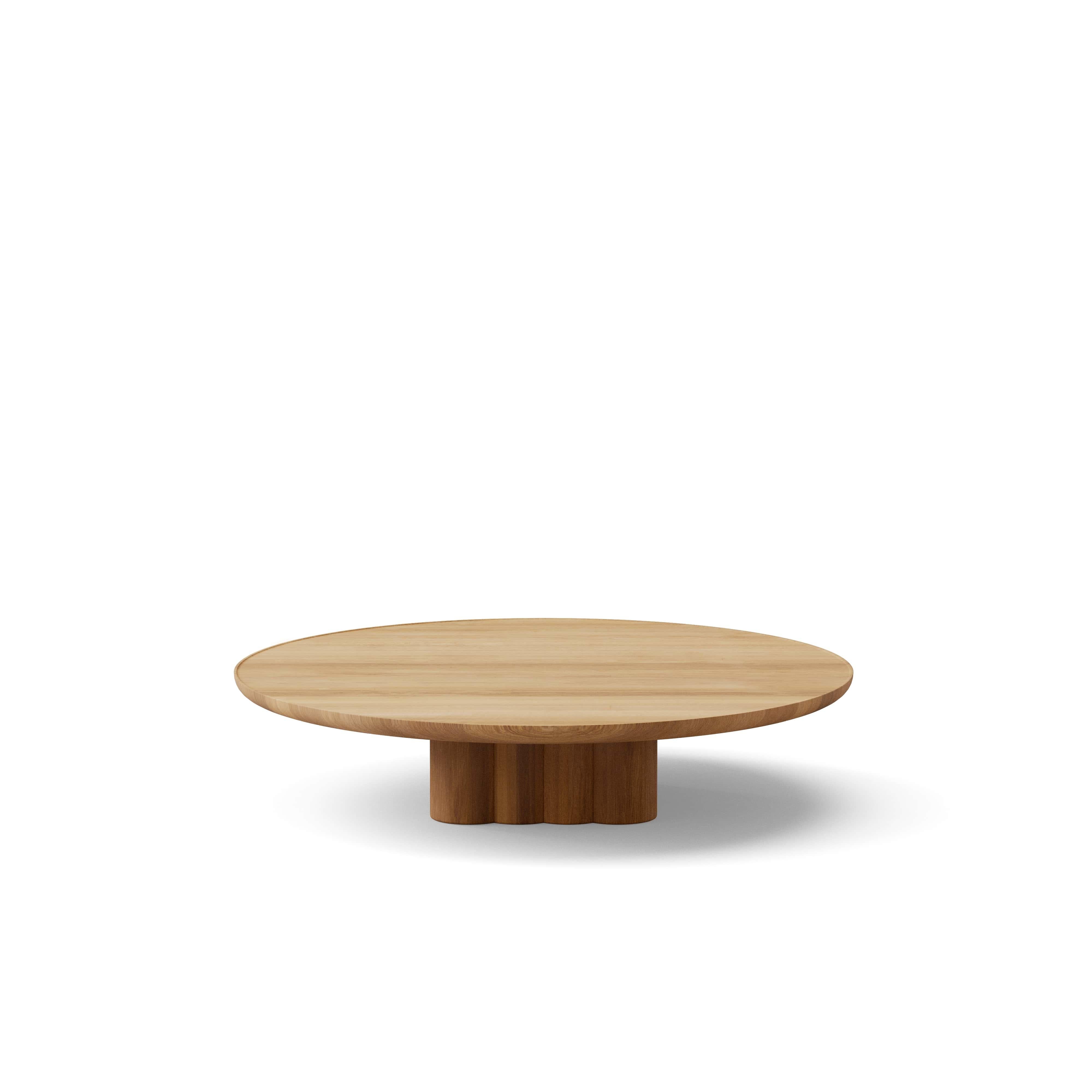 'Plush' Coffee Table designed by Jacob Plejdrup for DK3

Solid wood tabletop and legs
Handmade in Denmark

Model shown on main picture:
Wood: Oak
Table Height: 23 cm
Tabletop Dimensions: D. 110 cm

Table height
- 23 cm
- 29 cm

Tabletop
