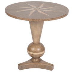 Contemporary Round Compass Point Side Table by Thomasville Collections