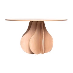 Contemporary Round Dining Room Table in Solid Wood