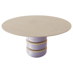 Contemporary Round Dining Room Table in Solid Wood