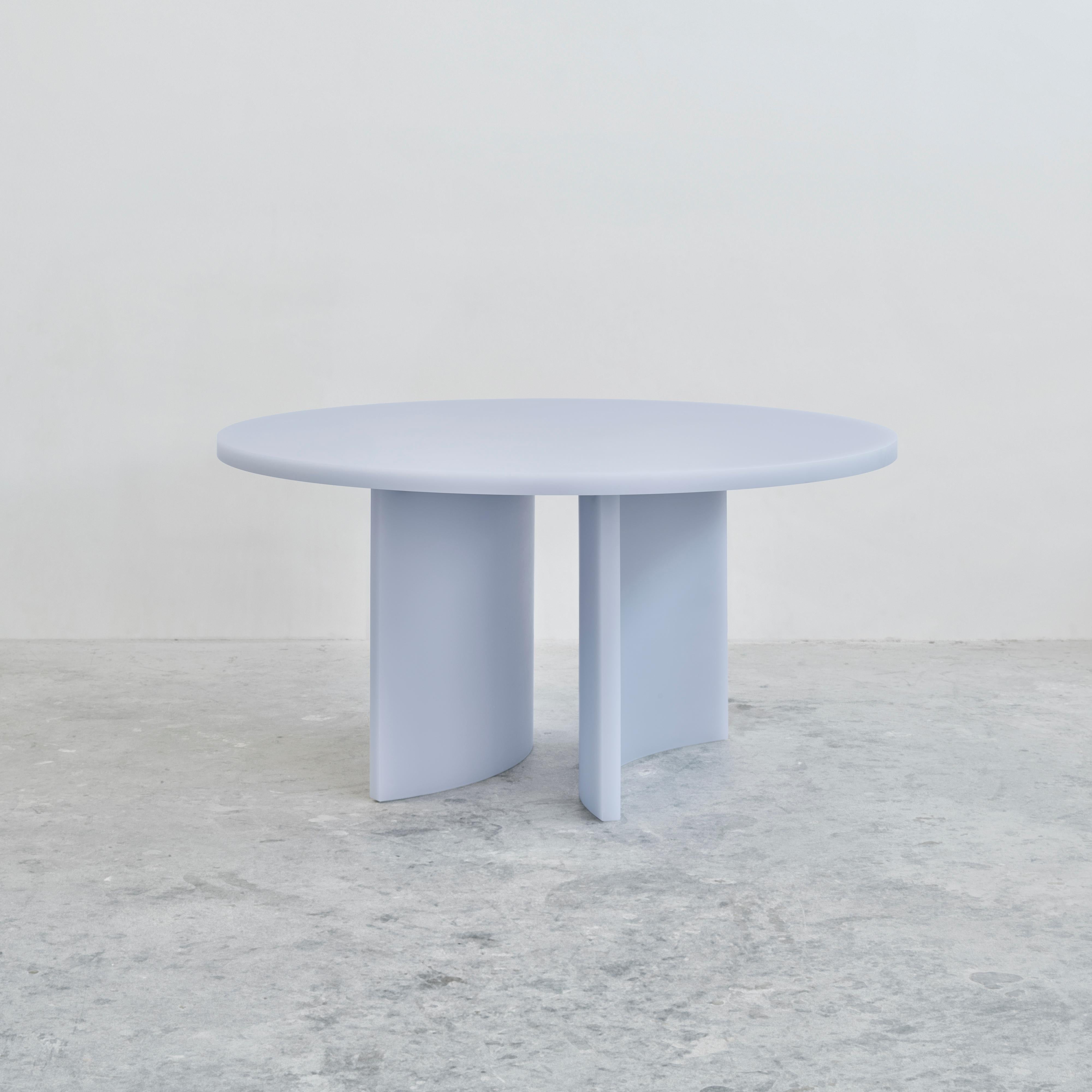 Now a contemporary design classic, Sabine Marcelis’ Soap table, is a dynamic dinner setting, featuring her signature resin. It is designed with the sound psychology of dining in mind. So when people are dining, things they put down on the table