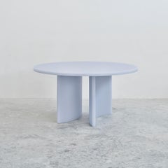 Contemporary Round Dining Table by Sabine Marcelis, Resin SOAP Series, Lavender