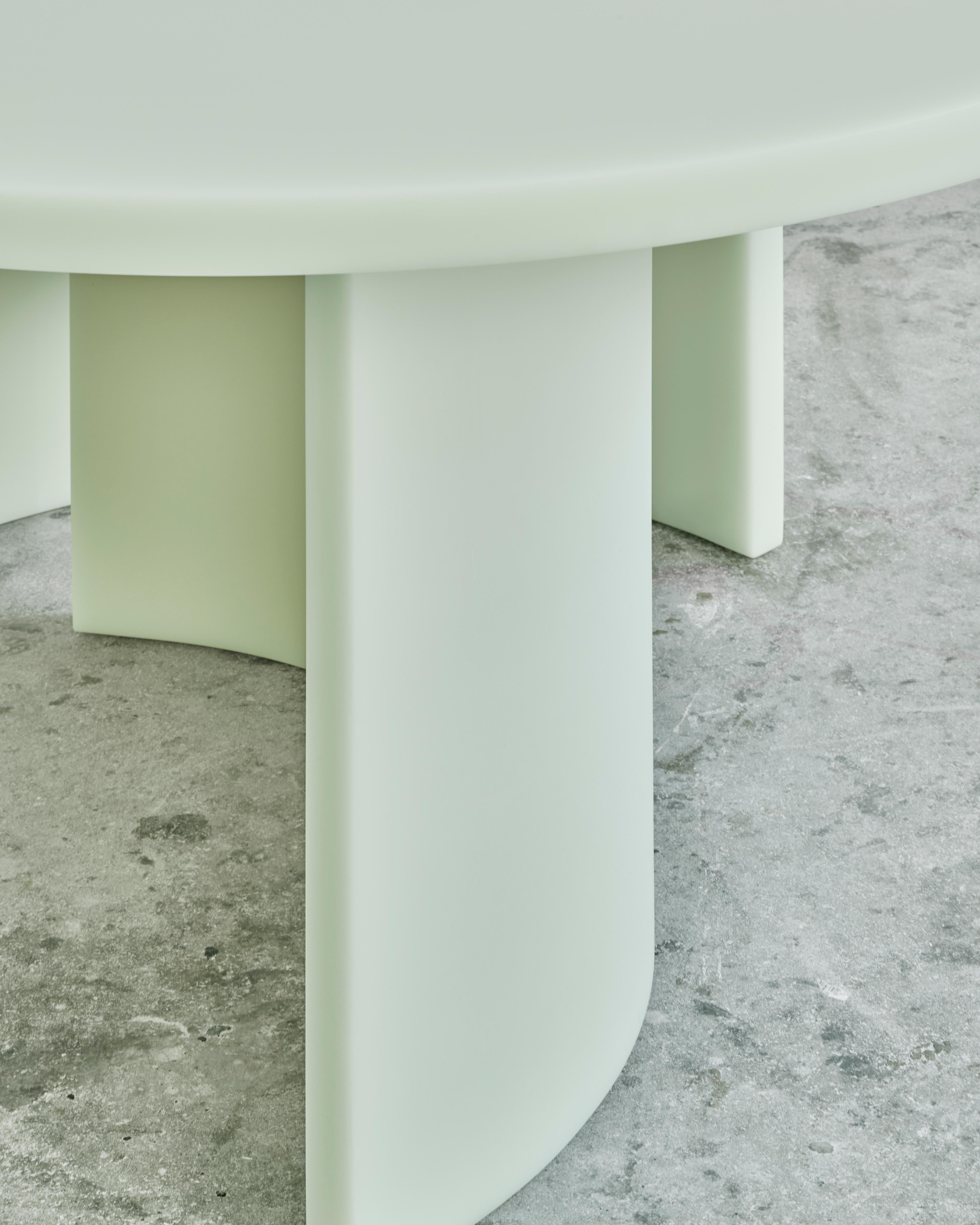 Contemporary Round Dining Table by Sabine Marcelis, Green, SOAP Series Resin In New Condition For Sale In Copenhagen, DK