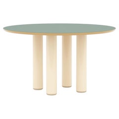 Contemporary Round Dining Table 'Eclipso' by Jaime Hayon, Beige & Green