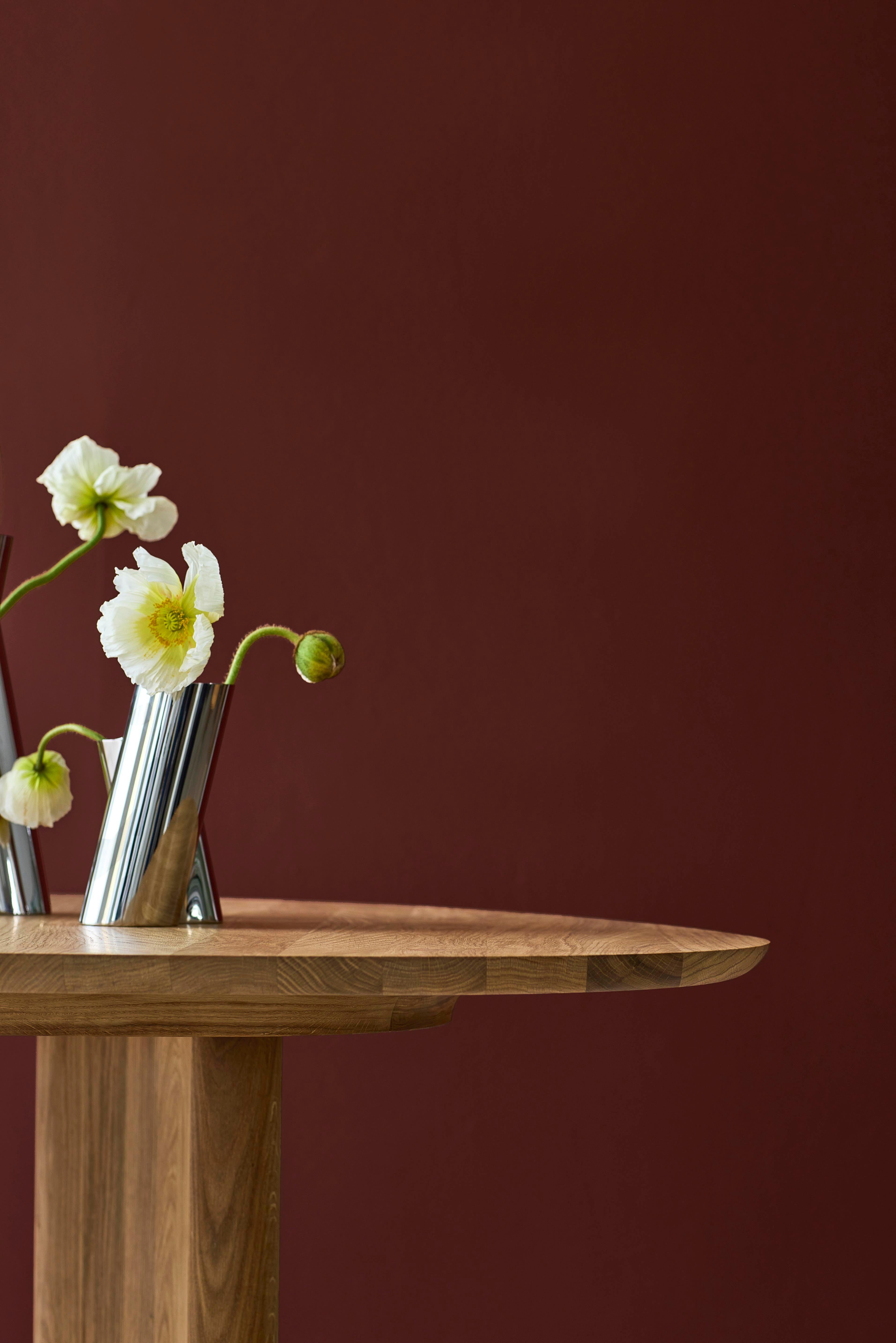Mesa de comedor redonda contemporánea 