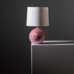 Contemporary Round Hesse Table Lamp in Pink by Elyse Graham