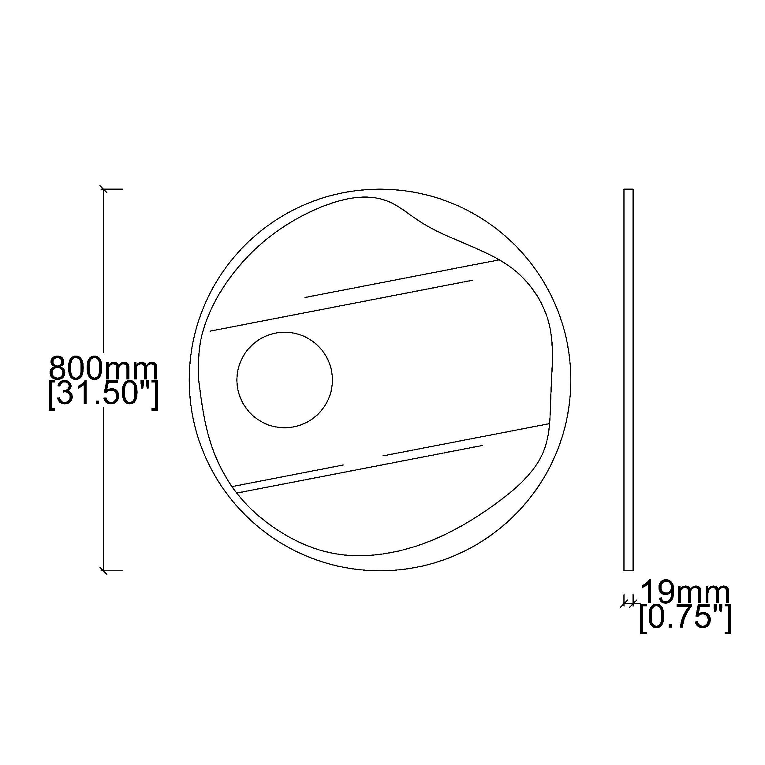 Contemporary Round Mirror w Integrated Magnifying Mirror Decorative Brass Frame For Sale 6
