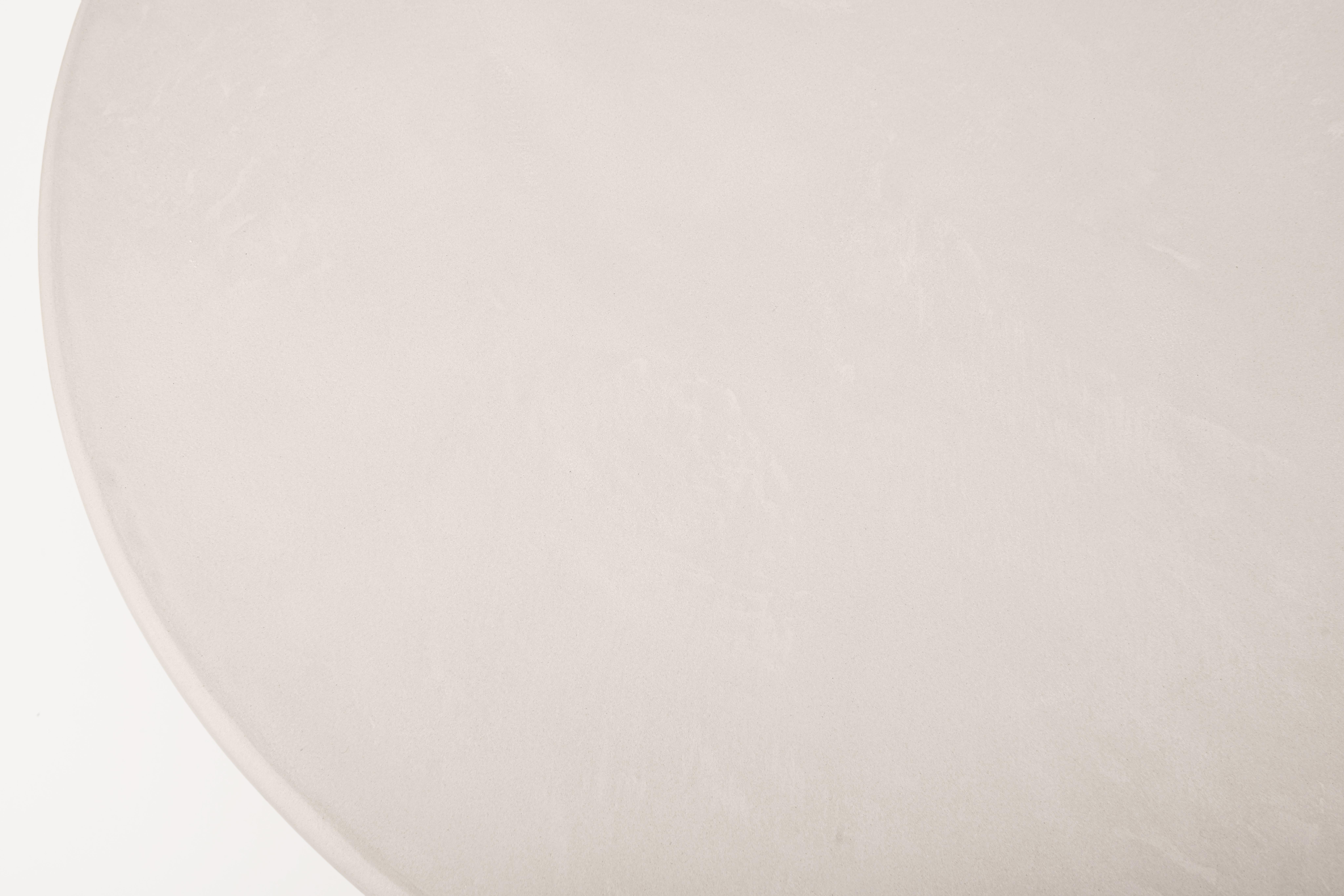 Minimalist Contemporary Round Natural Plaster 